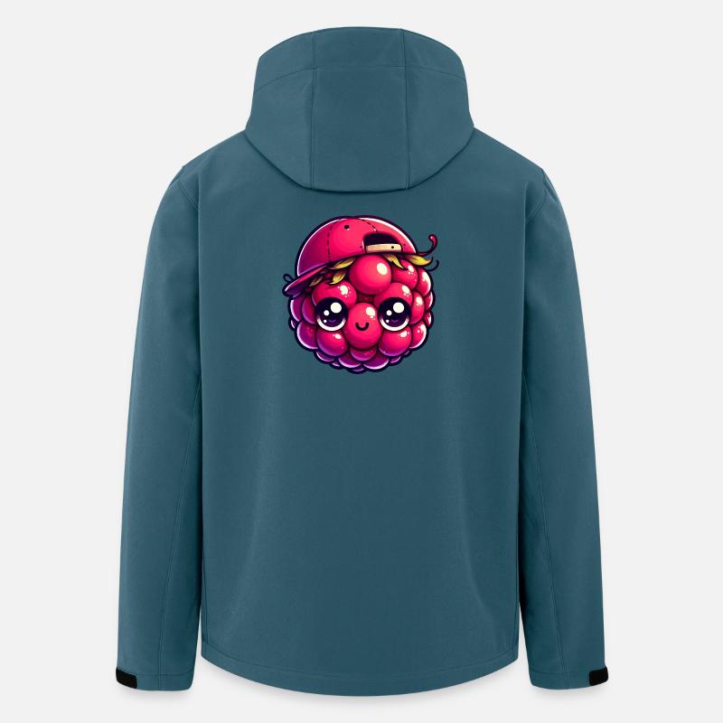 Entzückende Himbeere mit Kappe - Recycelte Männer Softshell-Jacke von Stanley/Stella - Dunkles Petrol