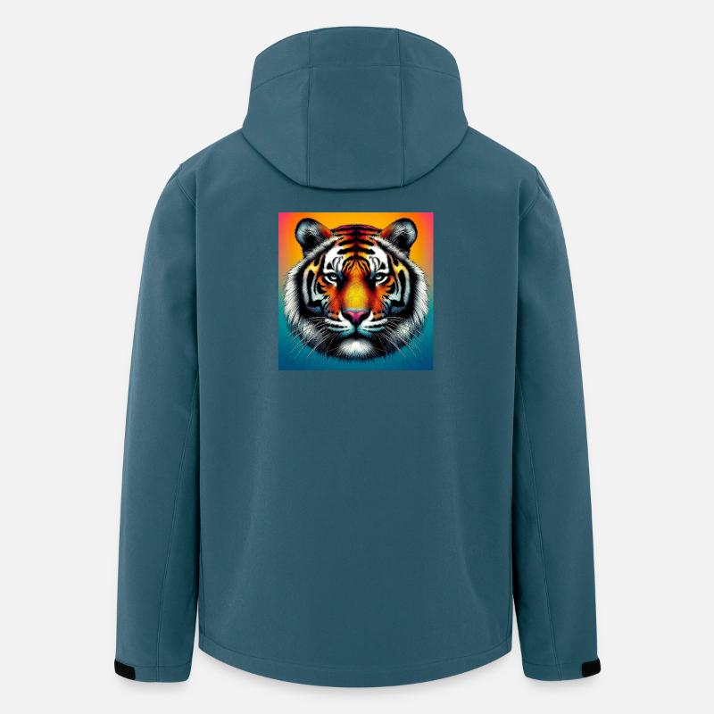 Tiger - Recycelte Männer Softshell-Jacke von Stanley/Stella - Dunkles Petrol