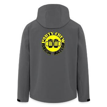 Bière Party Crew - Veste softshell homme en polyester recyclé Stanley/Stella - bleu pétrole foncé - Dos - AI Model Male 185 light (185cm)
