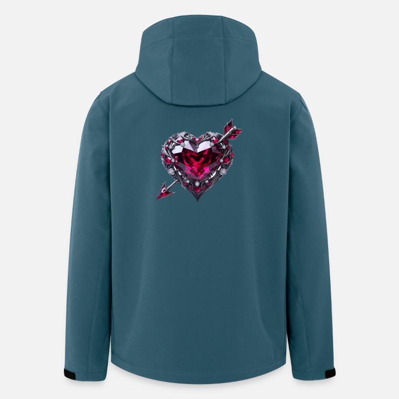 Ruby heart - Men’s Recycled Softshell Jacket Discoverer by Stanley/Stella - stargazer