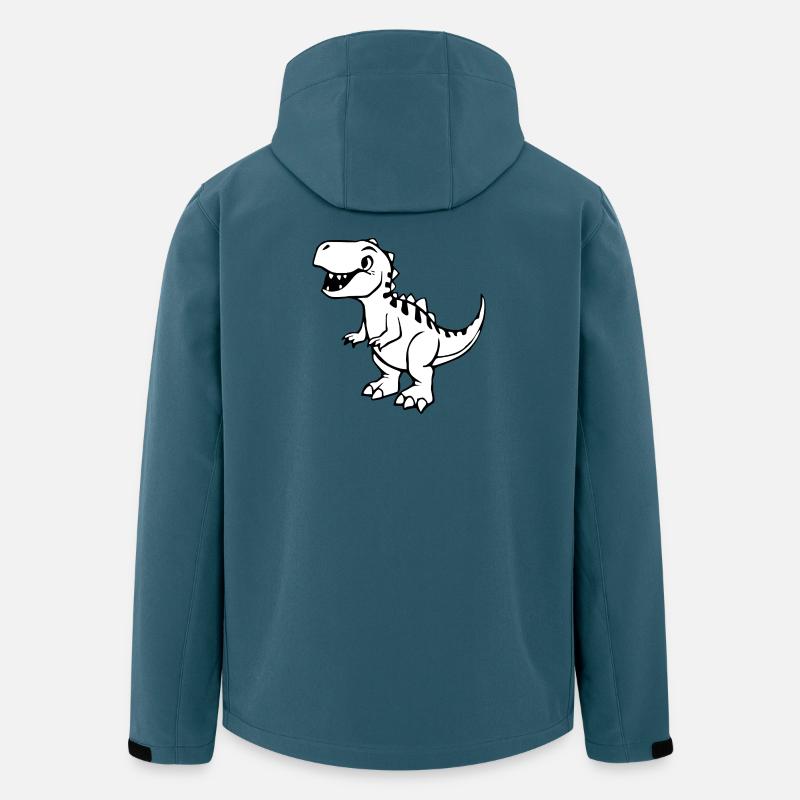 niedlicher Dinosaurier T-shirt Geschenk Kinder - Recycelte Männer Softshell-Jacke von Stanley/Stella - Dunkles Petrol