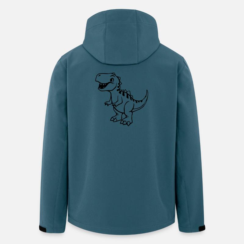 niedlicher Dinosaurier - Recycelte Männer Softshell-Jacke von Stanley/Stella - Dunkles Petrol