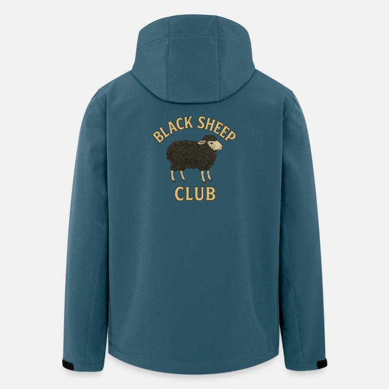 Black Sheep Club Emblem - Recycelte Männer Softshell-Jacke von Stanley/Stella - Dunkles Petrol