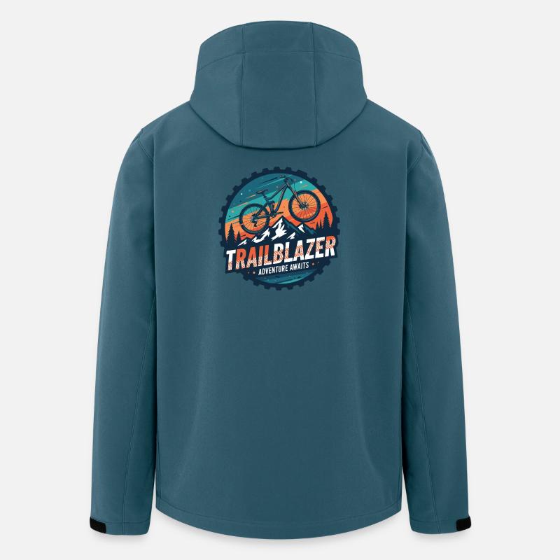Aventure de VTT Trailblazer - Veste softshell homme en polyester recyclé Stanley/Stella - bleu pétrole foncé