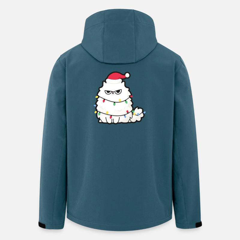 Grim Christmas Cat with Lights - Men’s Recycled Softshell Jacket by Stanley/Stella - stargazer