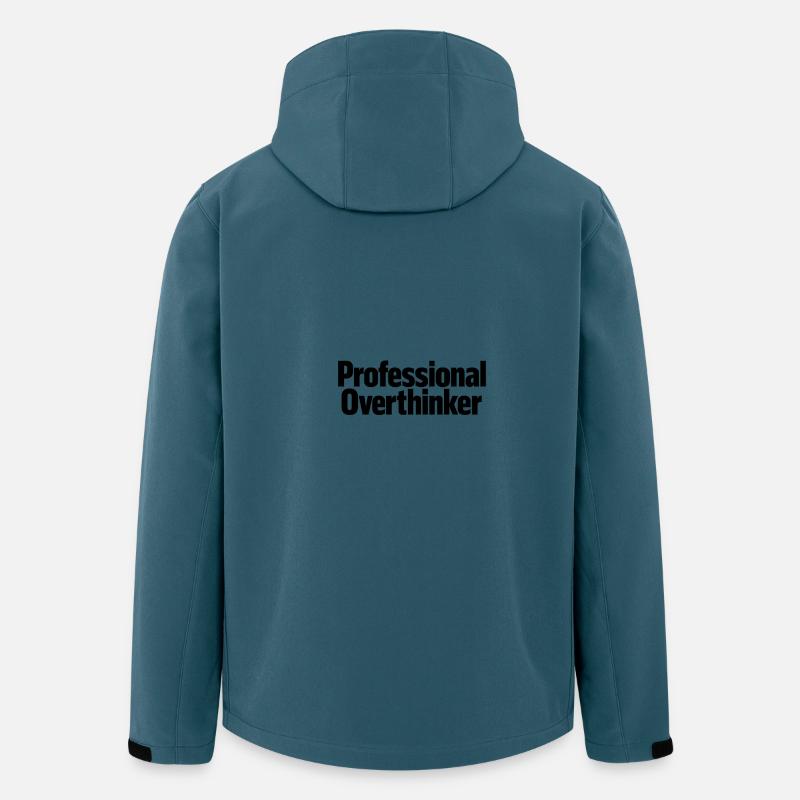 professional Overthinker - Recycelte Männer Softshell-Jacke von Stanley/Stella - Dunkles Petrol