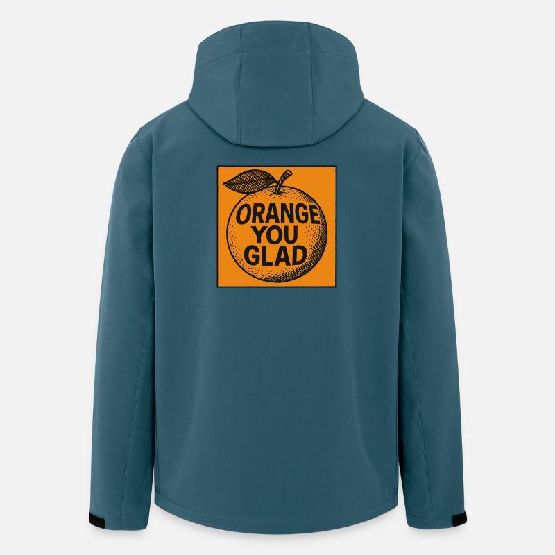 Orange You Happy Pun Tee - Recycelte Männer Softshell-Jacke von Stanley/Stella - Dunkles Petrol