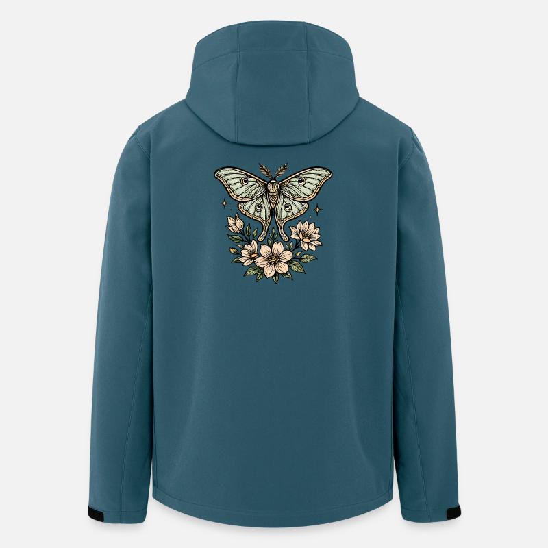 Moth with flower bouquet - Men’s Recycled Softshell Jacket by Stanley/Stella - stargazer