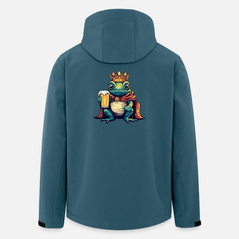 Chameleon Bier König - Recycelte Männer Softshell-Jacke von Stanley/Stella - Dunkles Petrol