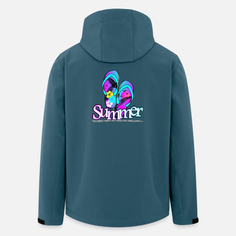 Sommer Flipflop - Recycelte Männer Softshell-Jacke von Stanley/Stella - Dunkles Petrol