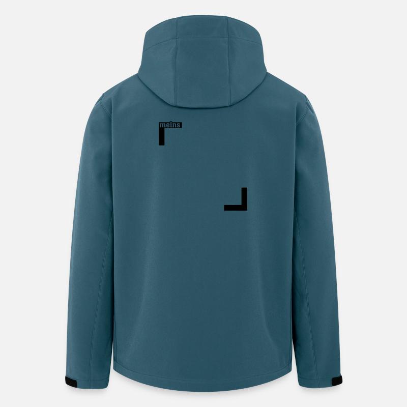 Meins HALB - Recycelte Männer Softshell-Jacke von Stanley/Stella - Dunkles Petrol