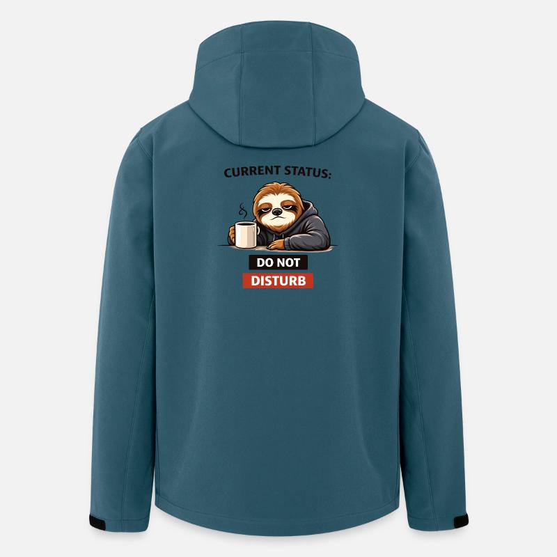 Faultier, nicht stören - Recycelte Männer Softshell-Jacke von Stanley/Stella - Dunkles Petrol