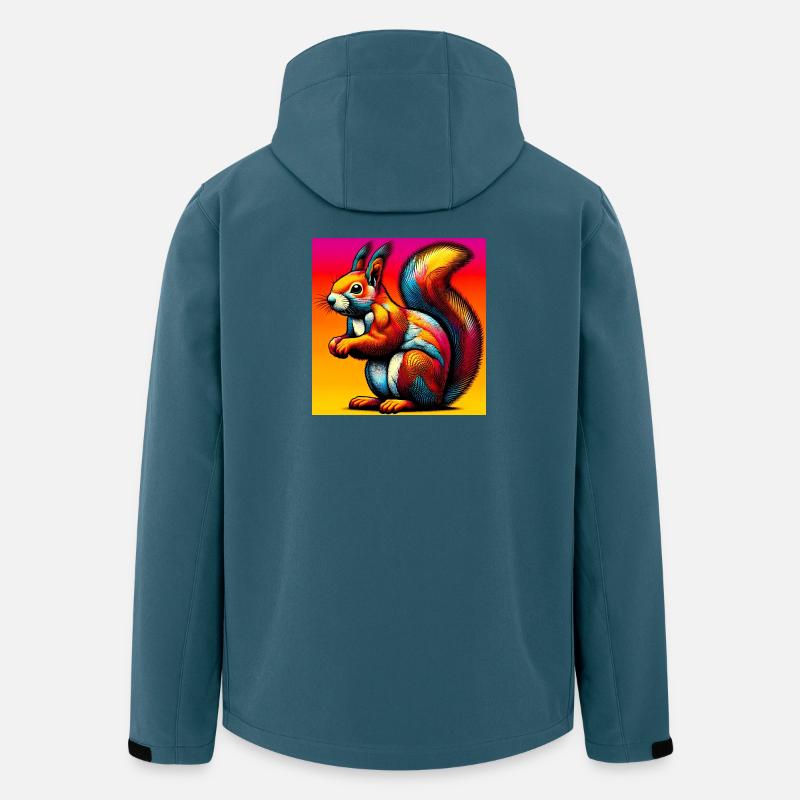 Eichhörnchen - Recycelte Männer Softshell-Jacke von Stanley/Stella - Dunkles Petrol