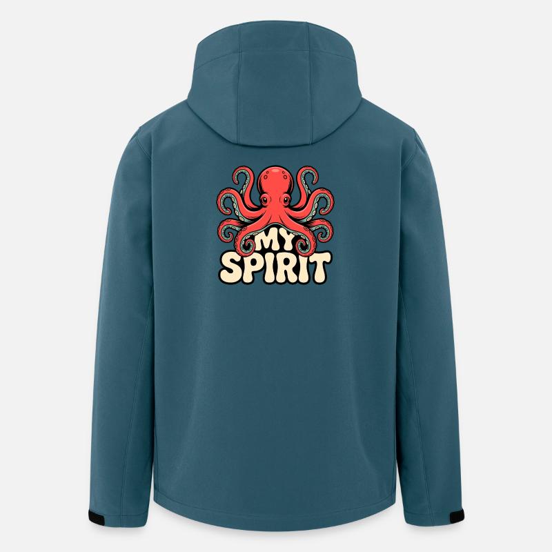 Octopus Vibes - Men’s Recycled Softshell Jacket by Stanley/Stella - stargazer