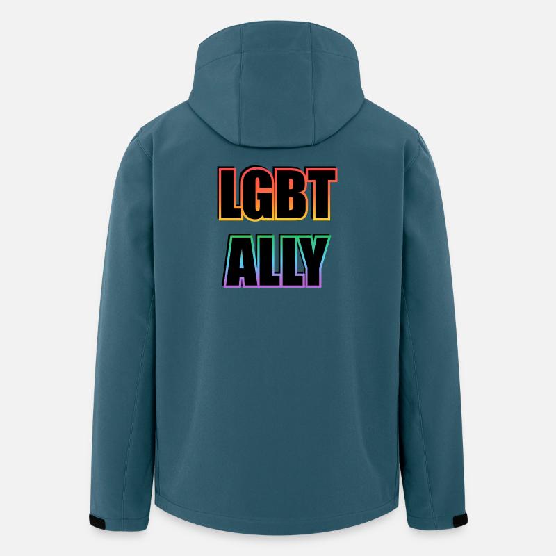 LGBTQ Ally Pride - Men’s Recycled Softshell Jacket by Stanley/Stella - stargazer