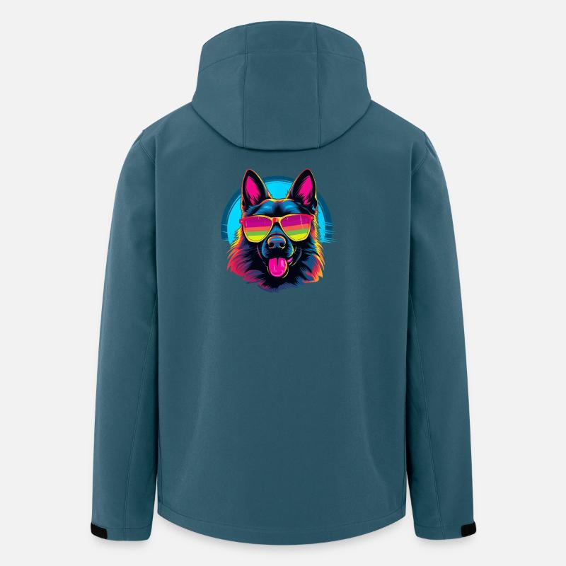 Schäferhund LGBTQ+ - Recycelte Männer Softshell-Jacke von Stanley/Stella - Dunkles Petrol