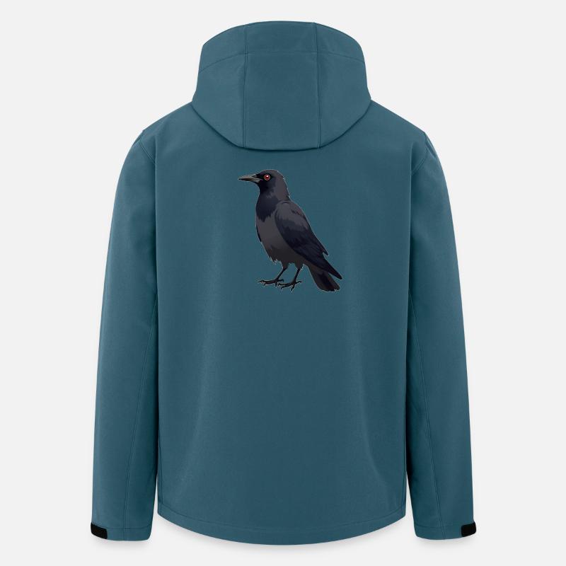 Corbeau - Veste softshell homme en polyester recyclé Stanley/Stella - bleu pétrole foncé