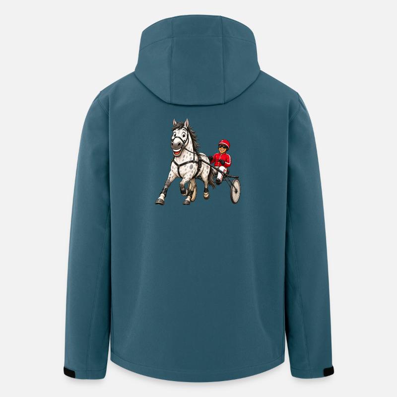 Traber lustig - Recycelte Männer Softshell-Jacke von Stanley/Stella - Dunkles Petrol