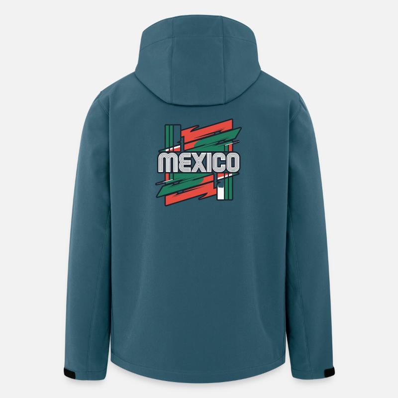 Mexique - Veste softshell homme en polyester recyclé Stanley/Stella - bleu pétrole foncé