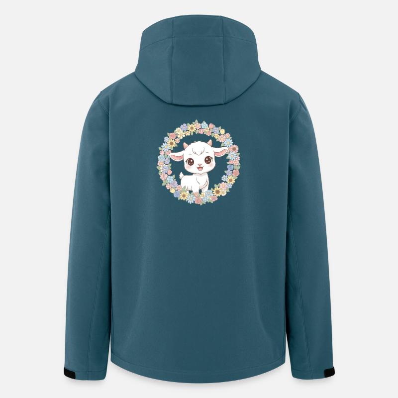 Ziege - Recycelte Männer Softshell-Jacke von Stanley/Stella - Dunkles Petrol