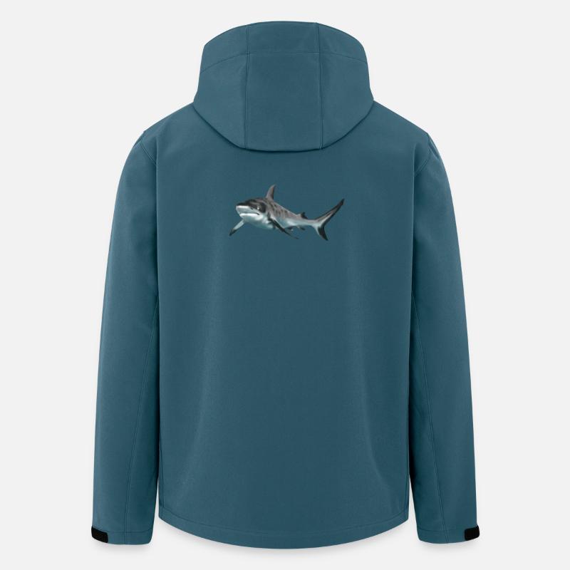 Hai - Recycelte Männer Softshell-Jacke von Stanley/Stella - Dunkles Petrol