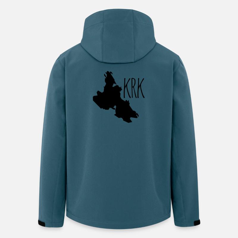 Krk - Veste softshell homme en polyester recyclé Stanley/Stella - bleu pétrole foncé