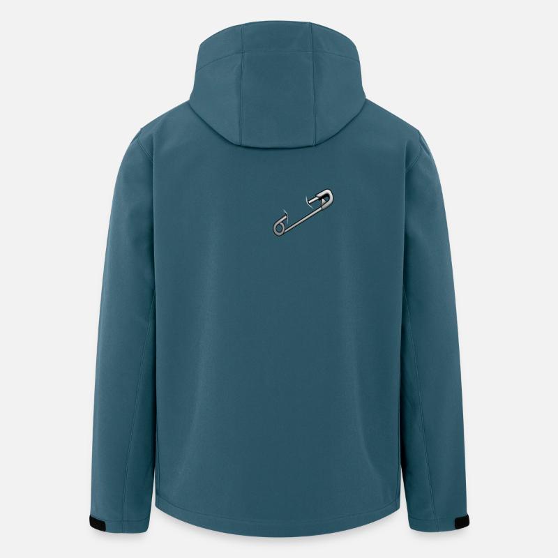 Epingle à Nourrice - Veste softshell homme en polyester recyclé Stanley/Stella - bleu pétrole foncé