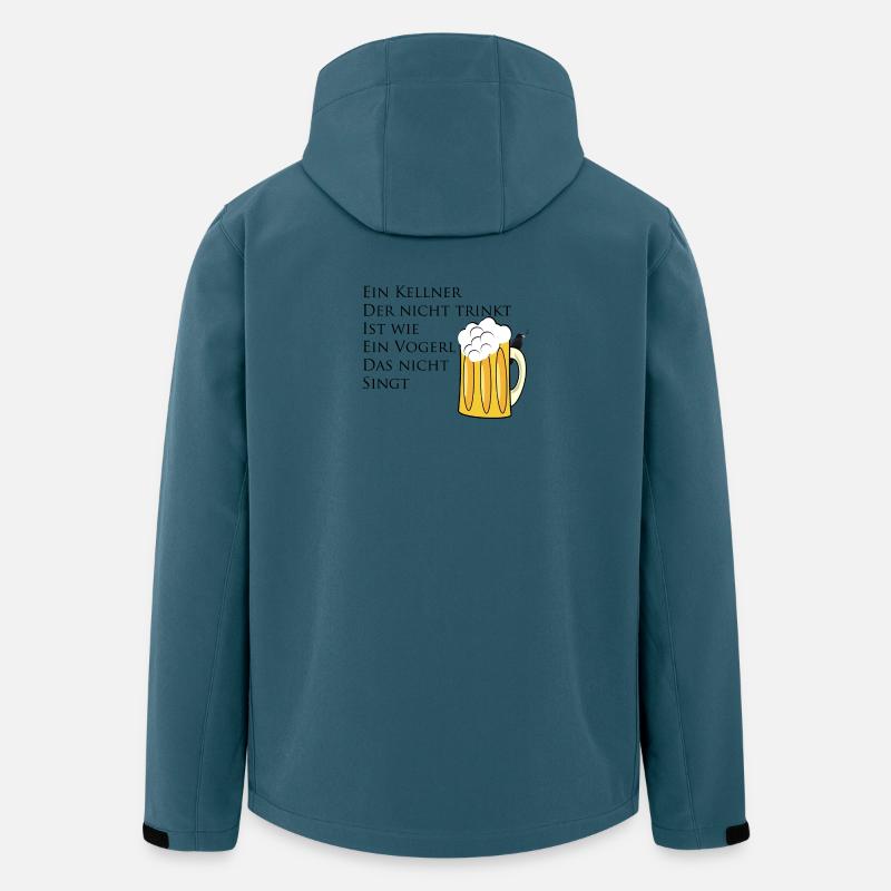 Kellner Trinkspruch - Recycelte Männer Softshell-Jacke von Stanley/Stella - Dunkles Petrol
