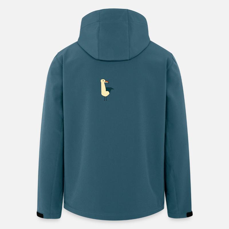 Möwe - Recycelte Männer Softshell-Jacke von Stanley/Stella - Dunkles Petrol