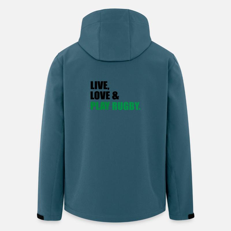 Rugby - Recycelte Männer Softshell-Jacke von Stanley/Stella - Dunkles Petrol