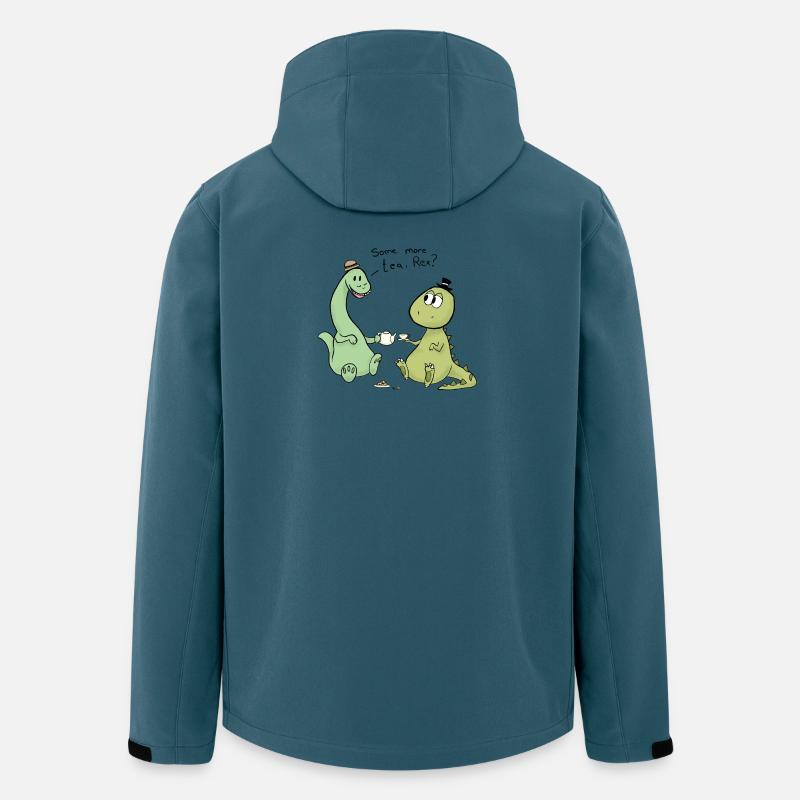 Tea Rex - Recycelte Männer Softshell-Jacke von Stanley/Stella - Dunkles Petrol