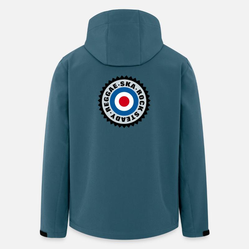 Ska, Rock Steady, Reggae Mod Target - Recycelte Männer Softshell-Jacke von Stanley/Stella - Dunkles Petrol