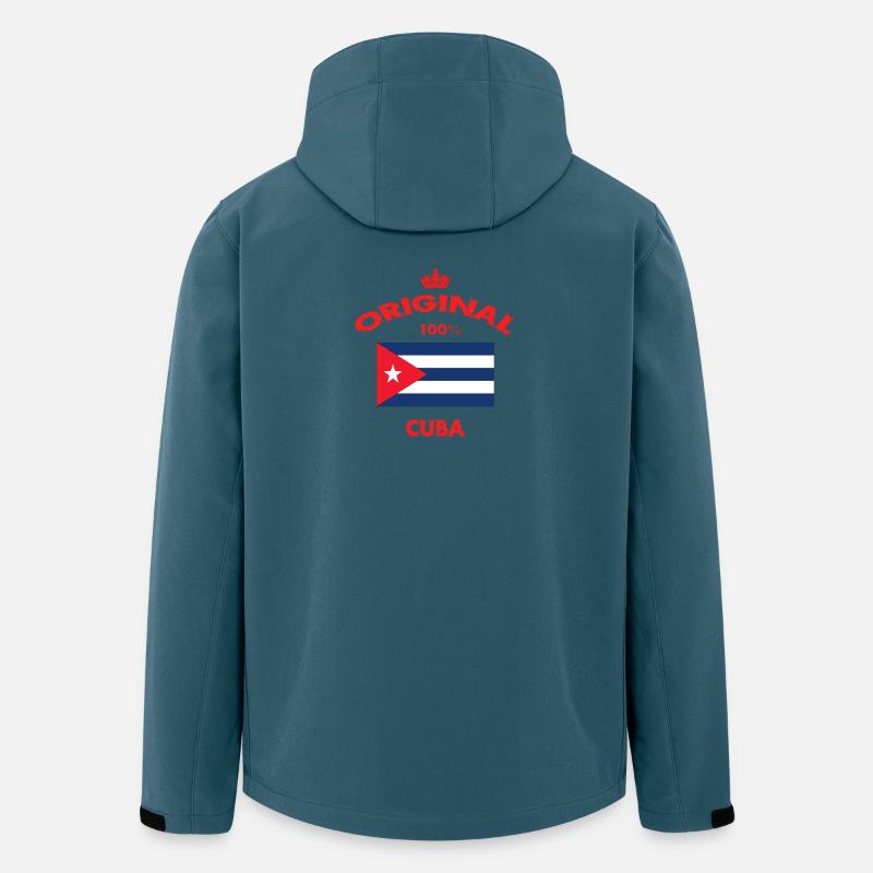 Cuba Original / Geschenk - Recycelte Männer Softshell-Jacke von Stanley/Stella - Dunkles Petrol
