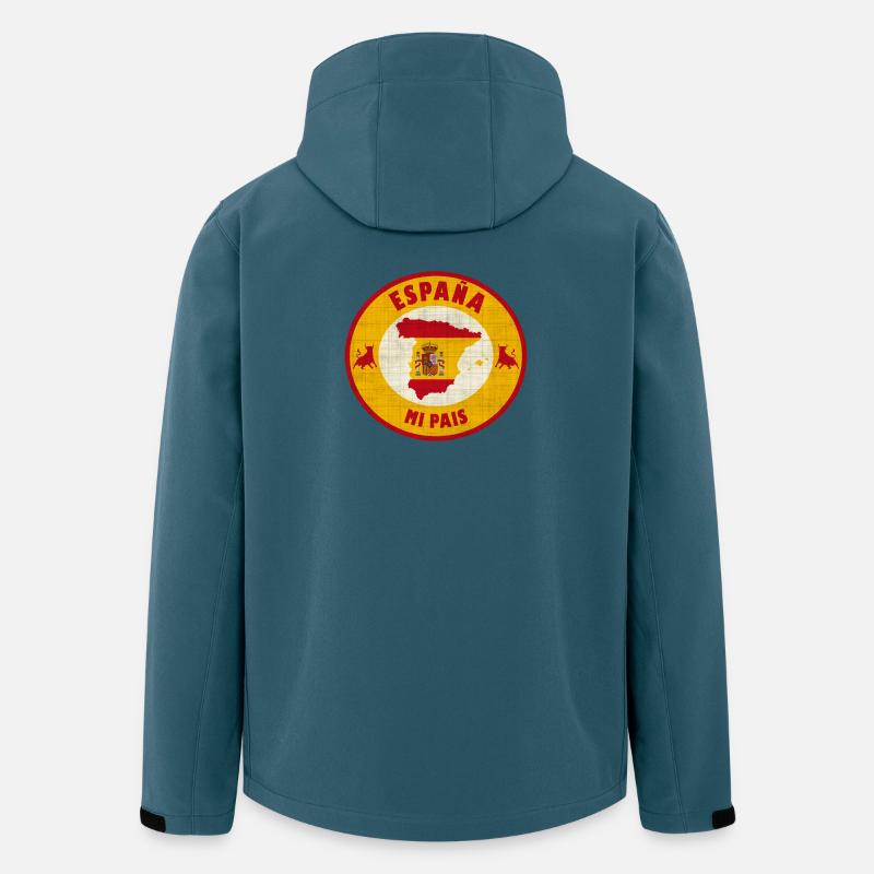 Spanien mein Land - Recycelte Männer Softshell-Jacke von Stanley/Stella - Dunkles Petrol