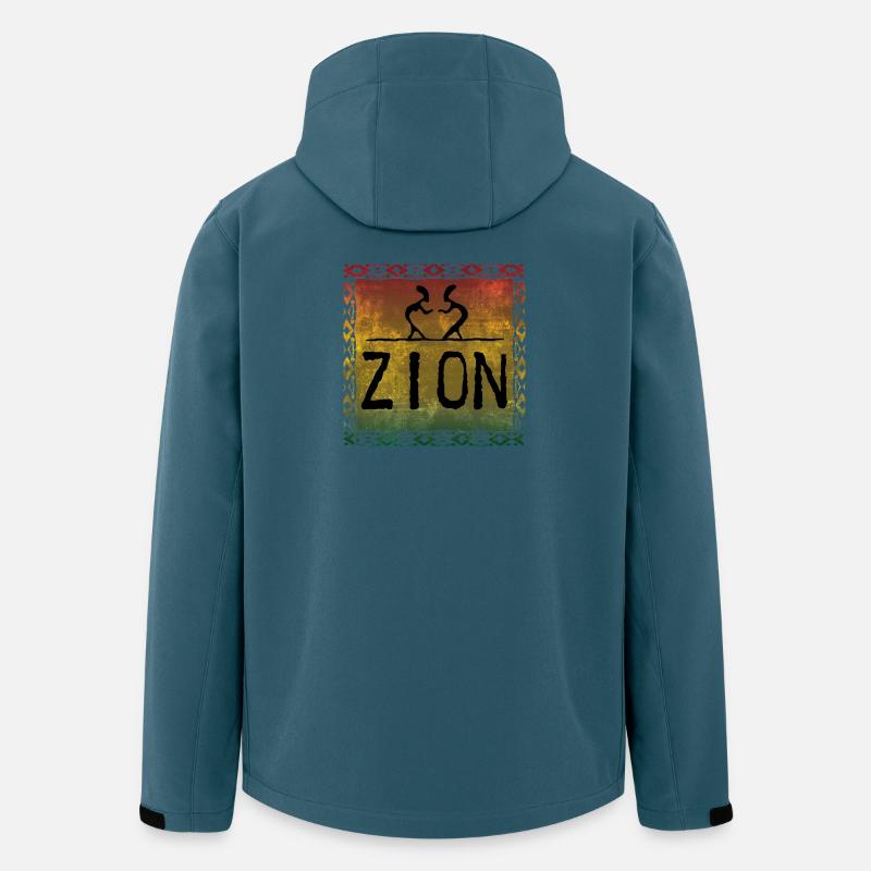 zion dance - Recycelte Männer Softshell-Jacke von Stanley/Stella - Dunkles Petrol