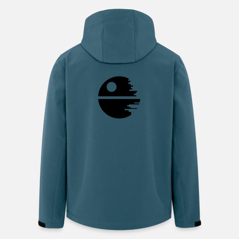 Planet Space Roboter - Recycelte Männer Softshell-Jacke von Stanley/Stella - Dunkles Petrol