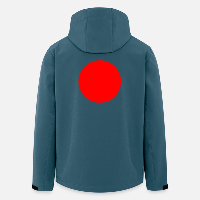 Roter Punkt Japan - Recycelte Männer Softshell-Jacke von Stanley/Stella - Dunkles Petrol