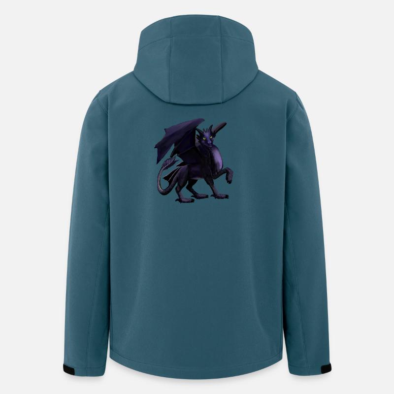 dragon noir - Veste softshell homme en polyester recyclé Stanley/Stella - bleu pétrole foncé