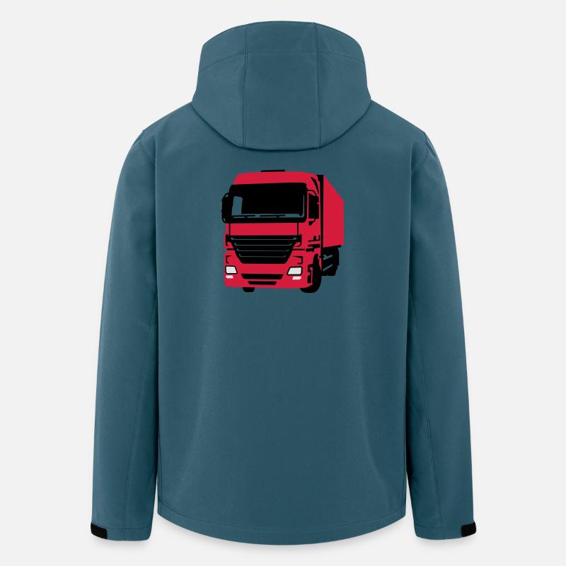 LKW - Recycelte Männer Softshell-Jacke von Stanley/Stella - Dunkles Petrol
