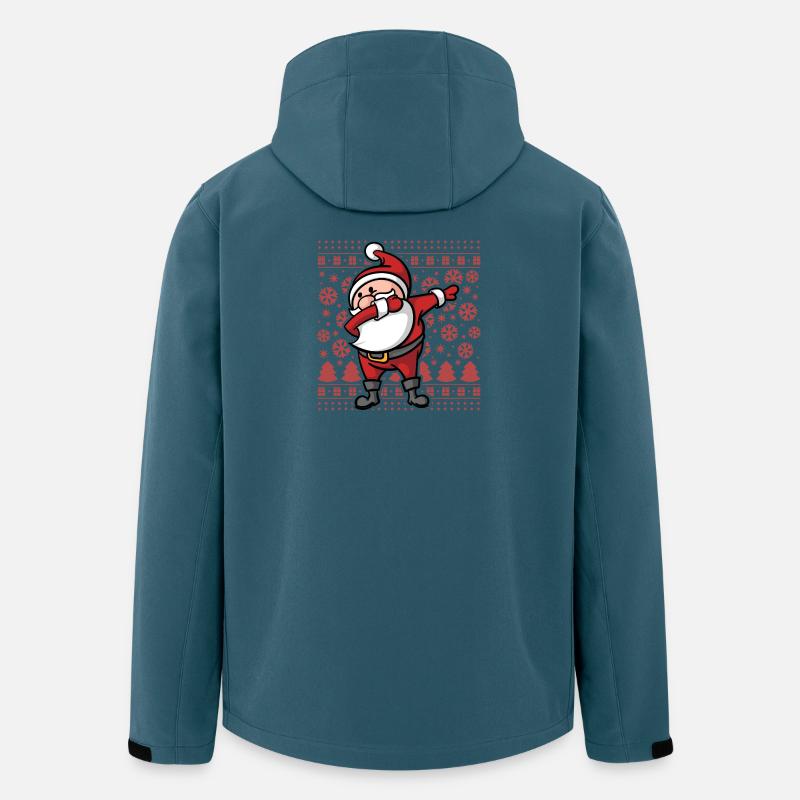 Ugly Christmas Dab Dabbing Weihnachtsmann Xmas - Recycelte Männer Softshell-Jacke von Stanley/Stella - Dunkles Petrol