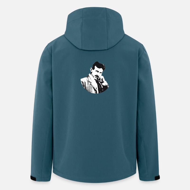 Nikola - Veste softshell homme en polyester recyclé Stanley/Stella - bleu pétrole foncé