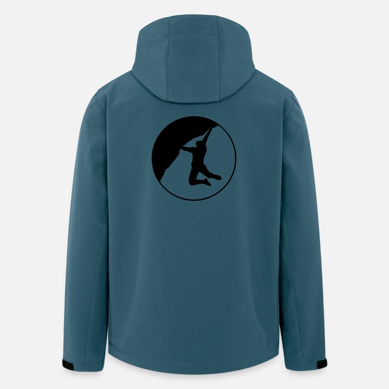 Climbing rund 2 - Recycelte Männer Softshell-Jacke von Stanley/Stella - Dunkles Petrol