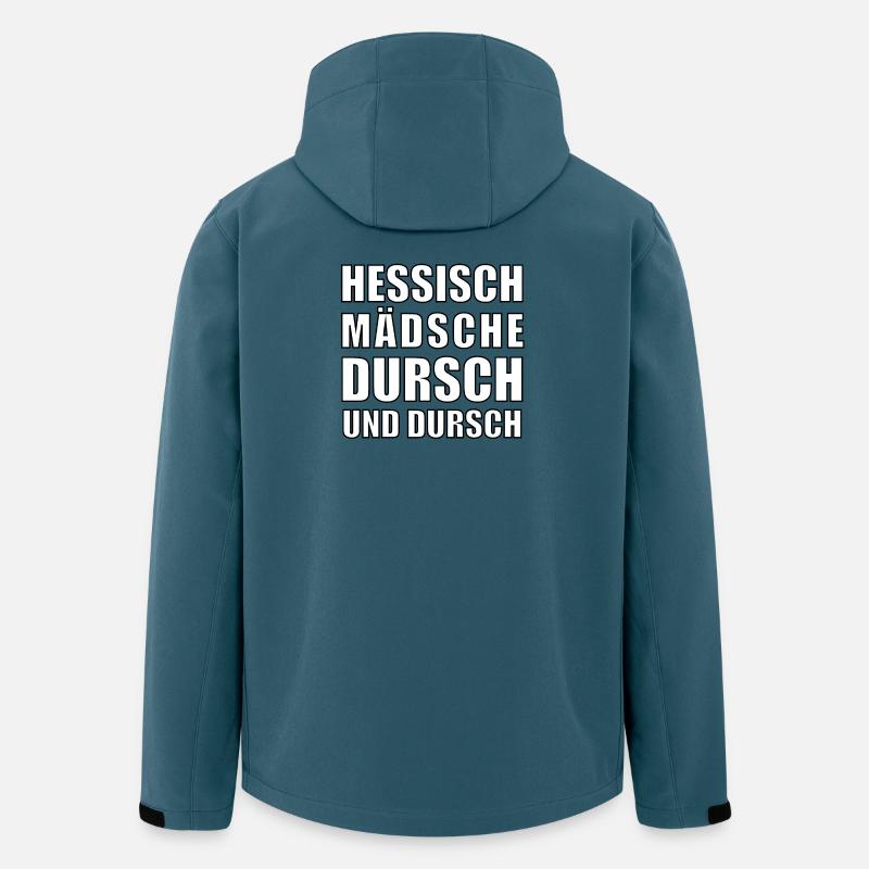 hessisch Mädsche - Recycelte Männer Softshell-Jacke von Stanley/Stella - Dunkles Petrol