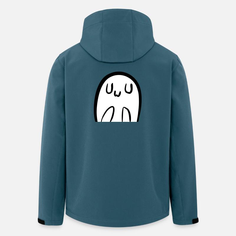 Cute UwU Ghost - Recycelte Männer Softshell-Jacke von Stanley/Stella - Dunkles Petrol