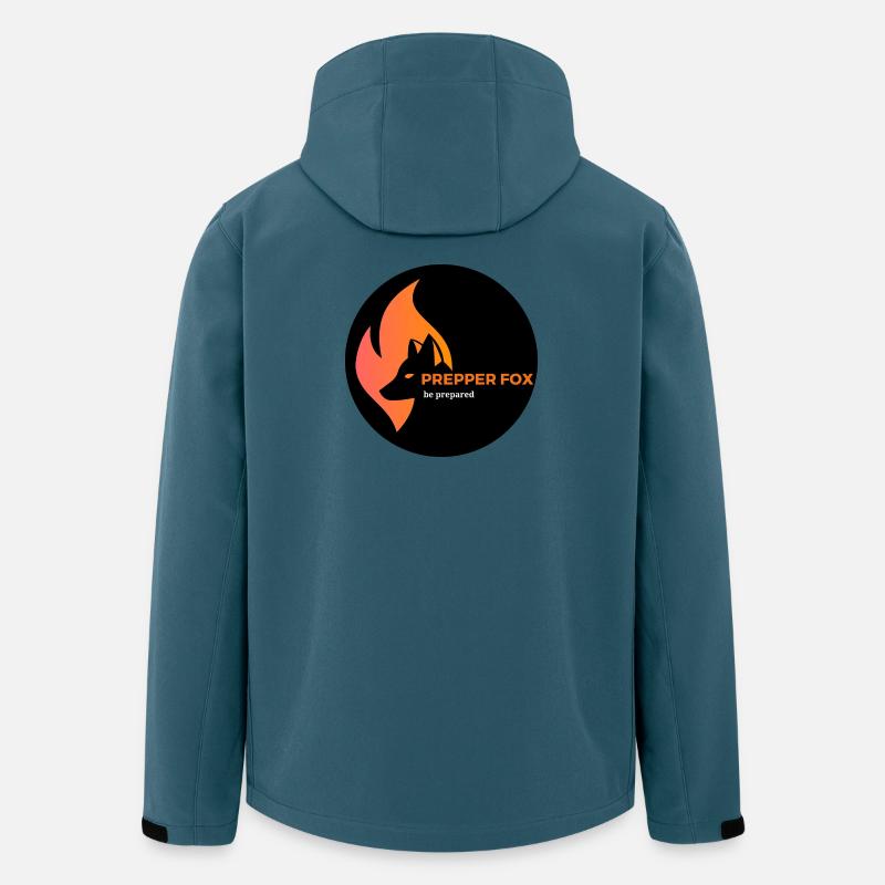 logo transparent - Recycelte Männer Softshell-Jacke von Stanley/Stella - Dunkles Petrol