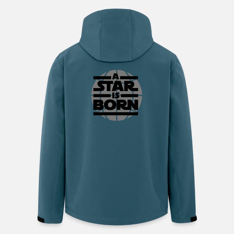 a star is born - Veste softshell homme en polyester recyclé Stanley/Stella - bleu pétrole foncé