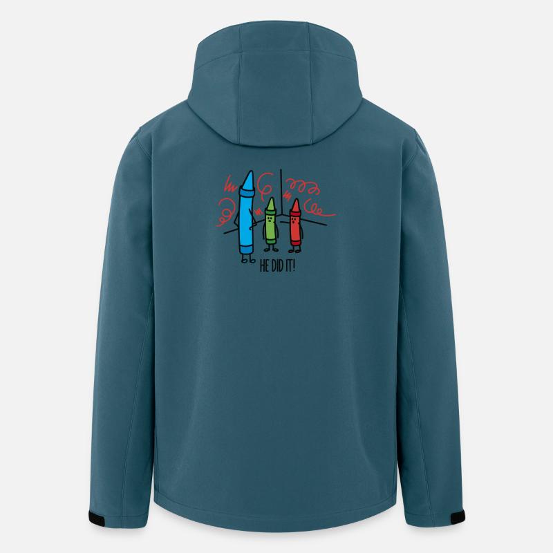 He did it - wasco crayons - Men’s Recycled Softshell Jacket by Stanley/Stella - stargazer