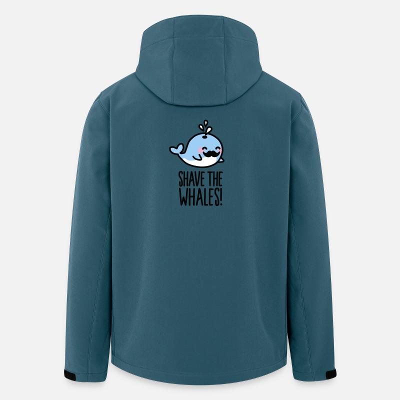 Shave the whales! - Recycelte Männer Softshell-Jacke von Stanley/Stella - Dunkles Petrol