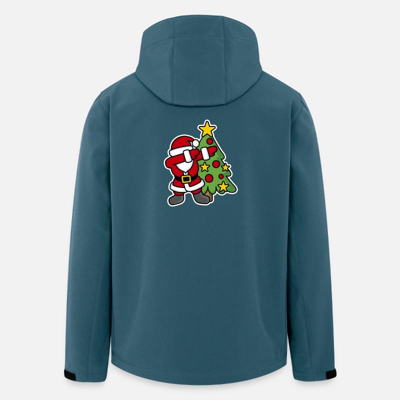Dabbin' around the Christmas tree - Veste softshell homme en polyester recyclé Stanley/Stella - bleu pétrole foncé