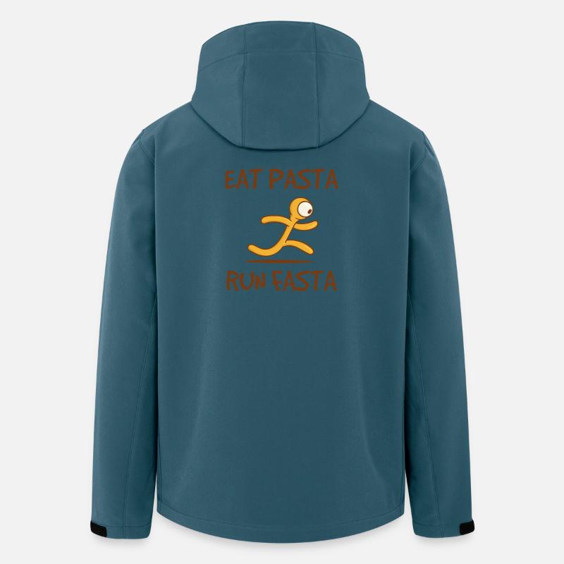 Spaghetti Pasta Asciutta Nudeln Lustig Sprüche - Recycelte Männer Softshell-Jacke von Stanley/Stella - Dunkles Petrol